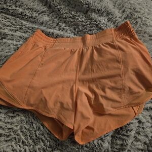 lululemon athletica Vibrant Orange Athletic Shorts